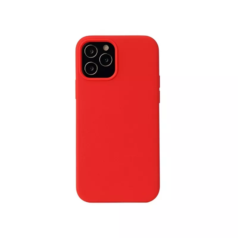 Husa HELMET CASE LIQUID SILICONE IPHONE 12 PRO MAX,  RED, 6.7"