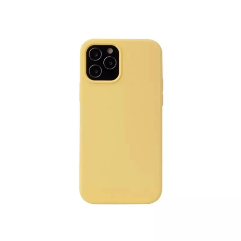 Husa HELMET CASE LIQUID SILICONE IPHONE 12 PRO MAX,  YELLOW, 6.7"