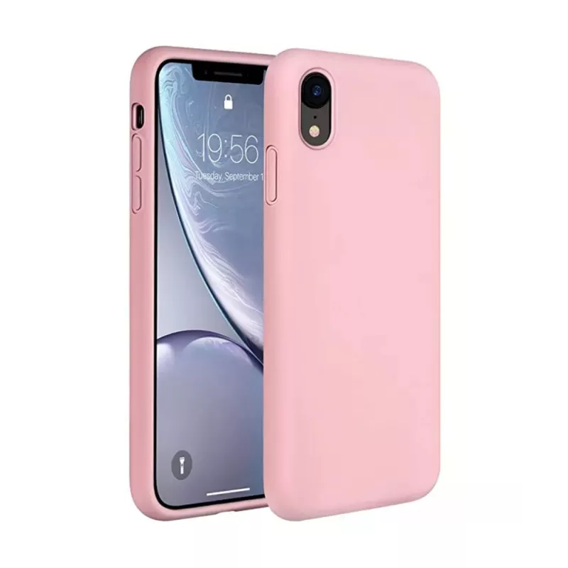 Husa HELMET CASE LIQUID SILICONE IPHONE XR,  PINK, 6.1"
