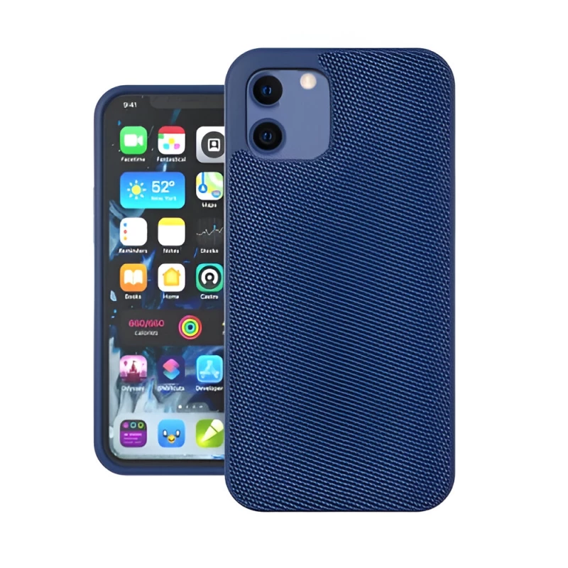 Чехол HELMET CASE TPU IPHONE 12 MINI NYLON SERIES,  BLUE, 5.4”