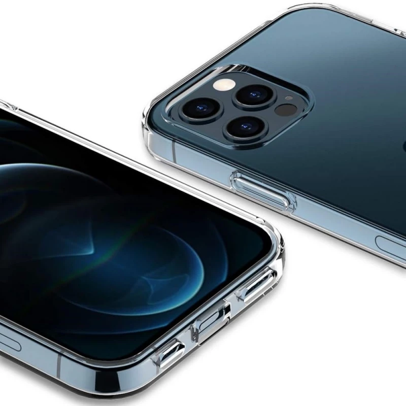 Чехол HELMET CASE TPU IPHONE 12 PRO MAX SOFT,  CLEAR, 6.7"