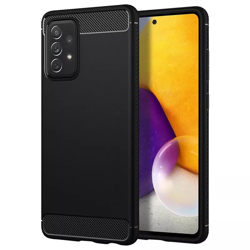 Husa HELMET CASE CARBON SAMSUNG A72,  BLACK, 6.7"