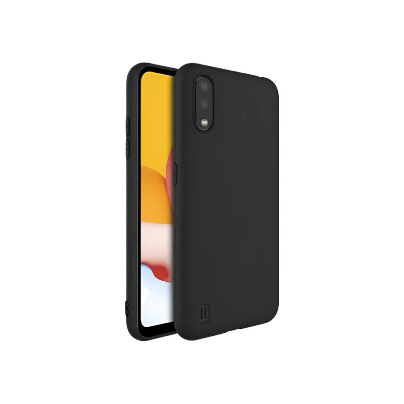 Husa HELMET CASE LIQUID SILICON SAMSUNG A01,  BLACK, 5.7"