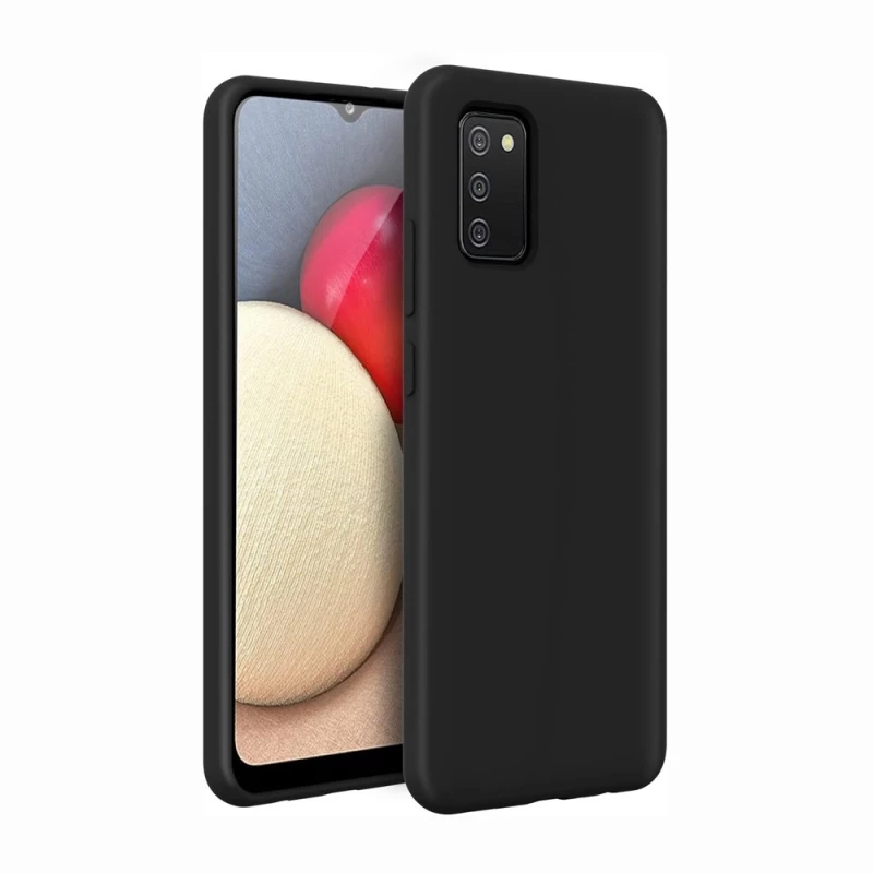 Husa HELMET CASE LIQUID SILICON SAMSUNG A02S,  BLACK, 6.5"