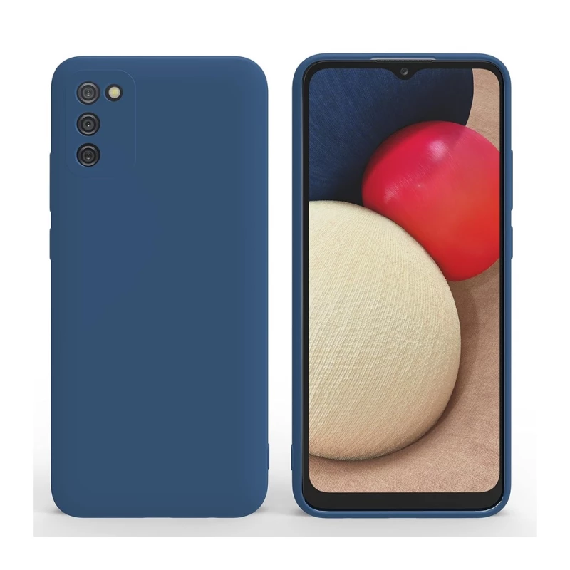 Husa HELMET CASE LIQUID SILICON SAMSUNG A02S,  BLUE, 6.5"