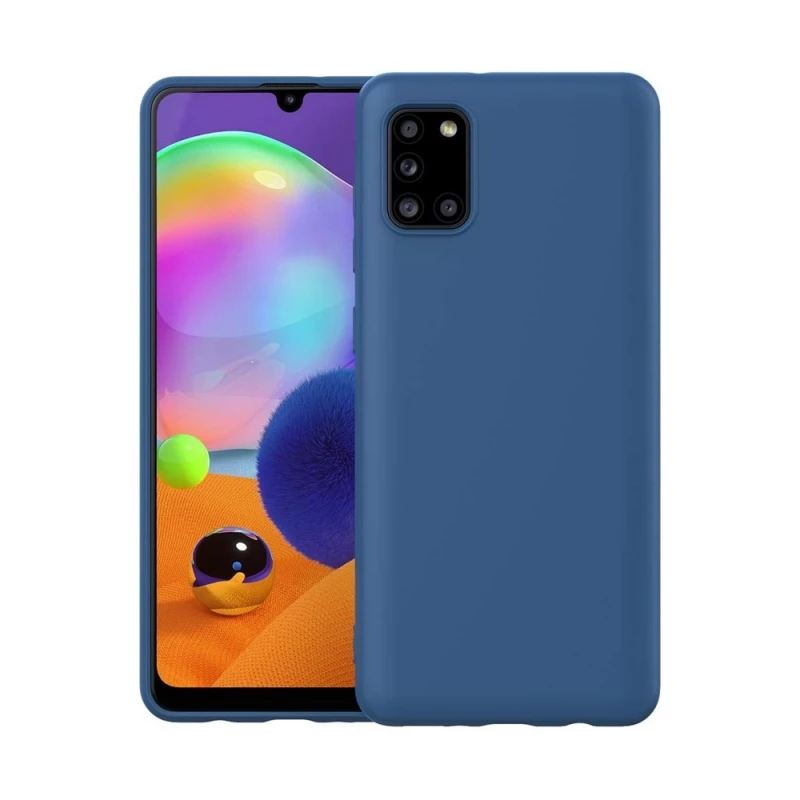 Husa HELMET CASE LIQUID SILICON SAMSUNG A31,  BLUE, 6.4"