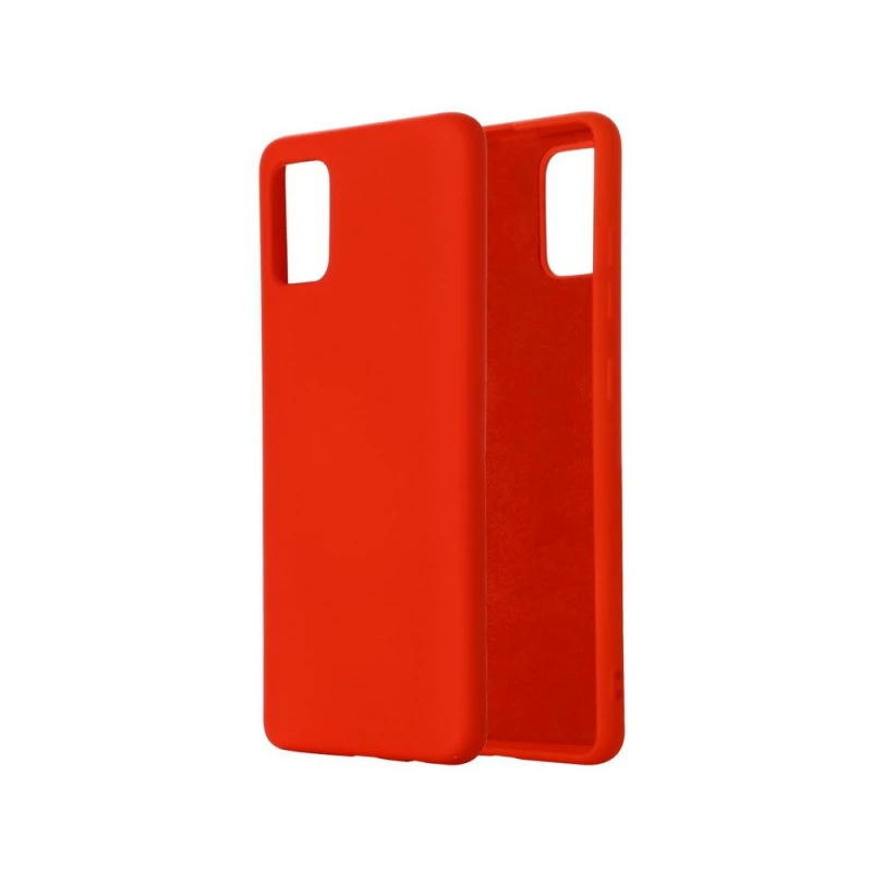 Husa HELMET CASE LIQUID SILICON SAMSUNG A31,  RED, 6.4"