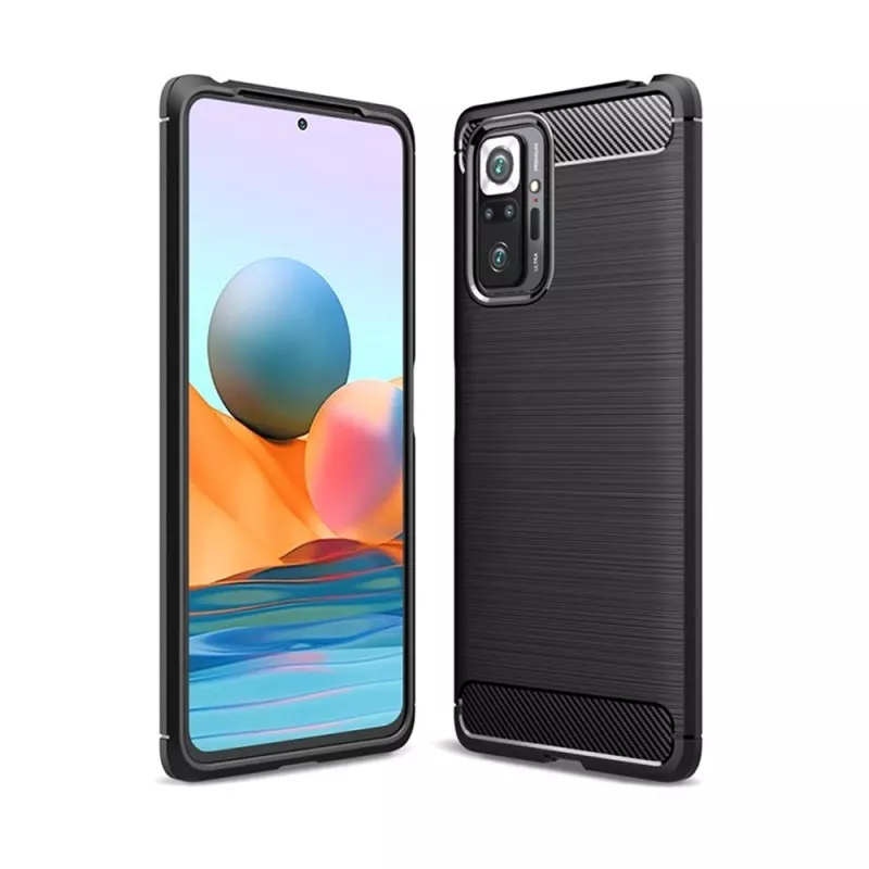 Чехол HELMET CARBON FIBER ARMOUR CASE - XIAOMI REDMI NOTE 10, 6.43"