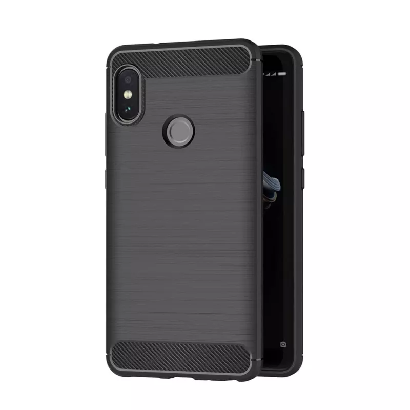 Чехол HELMET CASE CARBON XIAOMI REDMI NOTE 5 PRO,  BLACK, 5.99"