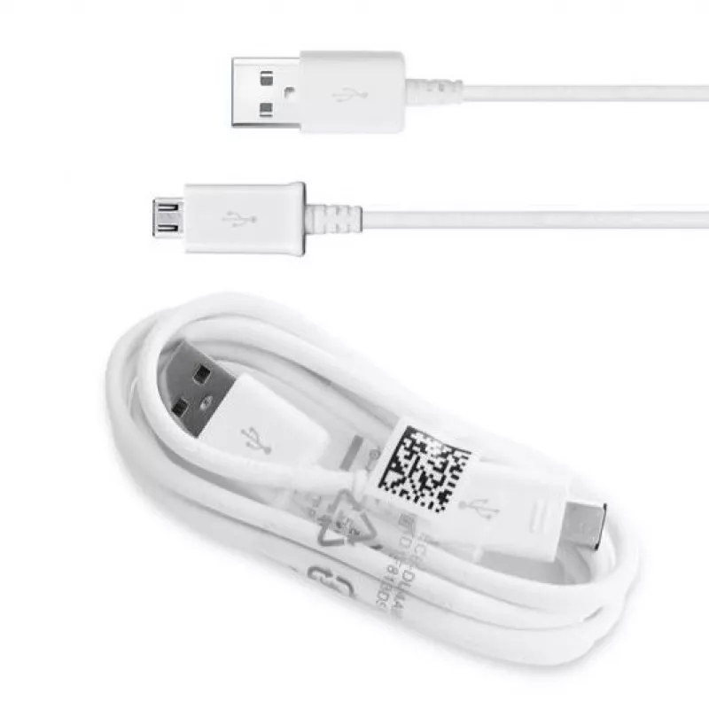 Cablu Samsung MICRO-USB CABLE,  1.5M,  WHITECHARGING AND DATA TRANSFER CABLE. LENGHT 1.5M