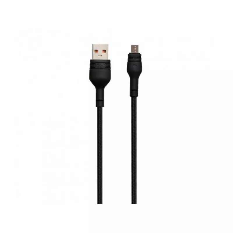Cablu XO MICRO-USB CABLE, BRAINDED, NB55, BLACK