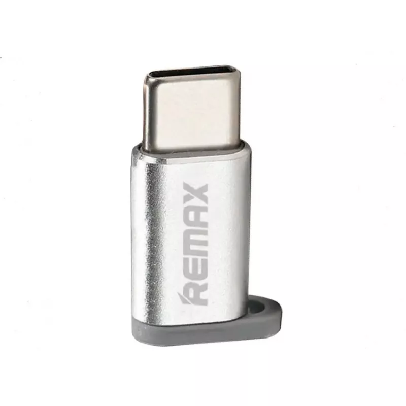 Кабель OEM ADAPTER REMAX MICRO USB TO TYPE-C,  SILVER