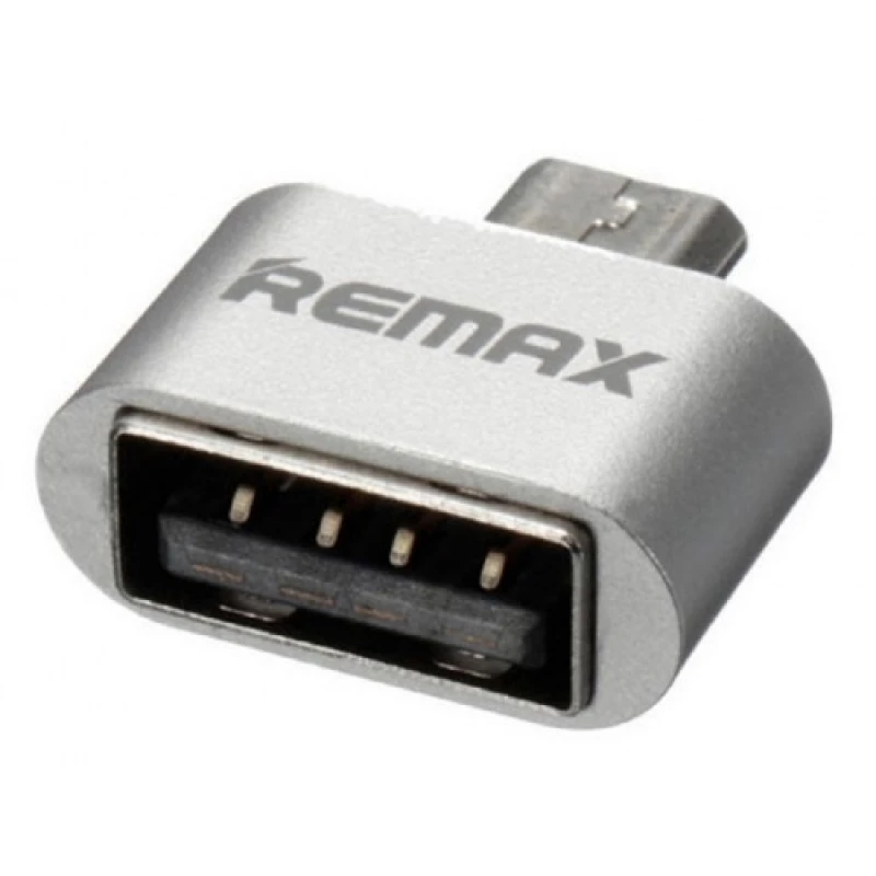 Адаптер Remax OTG MICRO-USB TO USB A,  SILVER