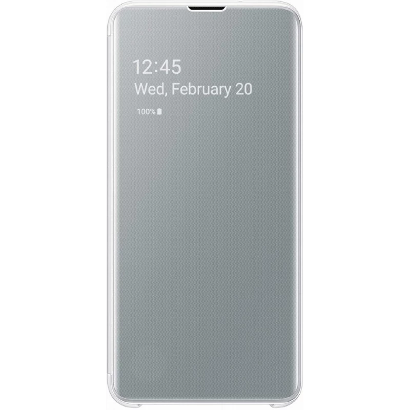 Husa Samsung ORIGINAL  CLEAR VIEW COVER GALAXY S10E, WHITE, 6.7''