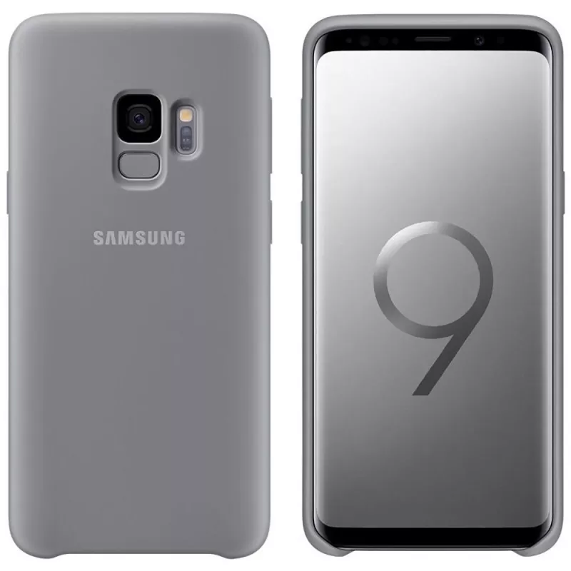 Husa Samsung ORIGINAL SILICONE COVER GALAXY S9, GRAY, 5.8"