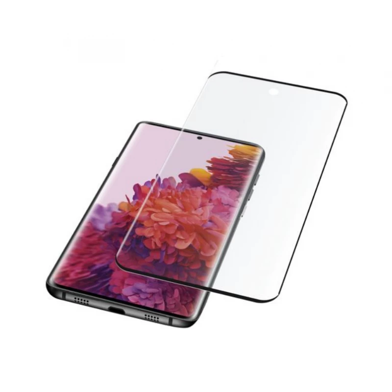Защитное стекло Cellular Line CELLULAR TEMPERED GLASS CURVED FOR SAM. GAL. S21 ULTRA,  BLACK