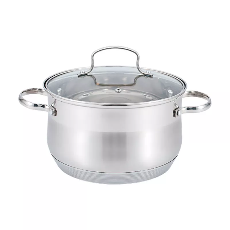 Cratita cu capac Maestro MR-3512-24, 6.5 l,  24 cm,  Inox