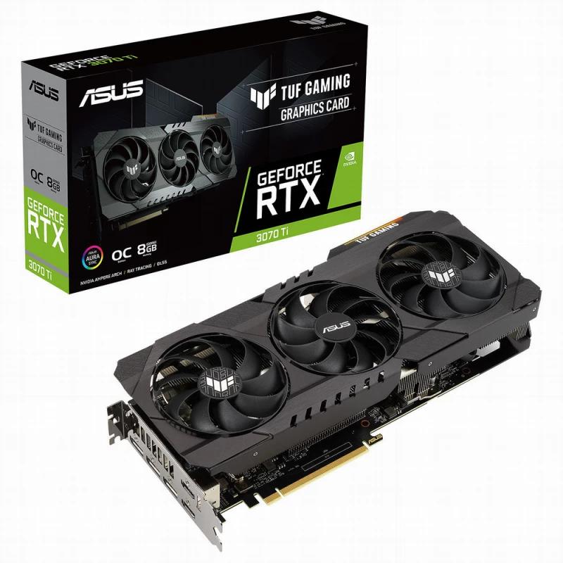 Placa video ASUS TUF-RTX3070TI-O8G-GAMING, GeForce RTX 3070 Ti, 8GB GDDR6X 256bit HDMI DP