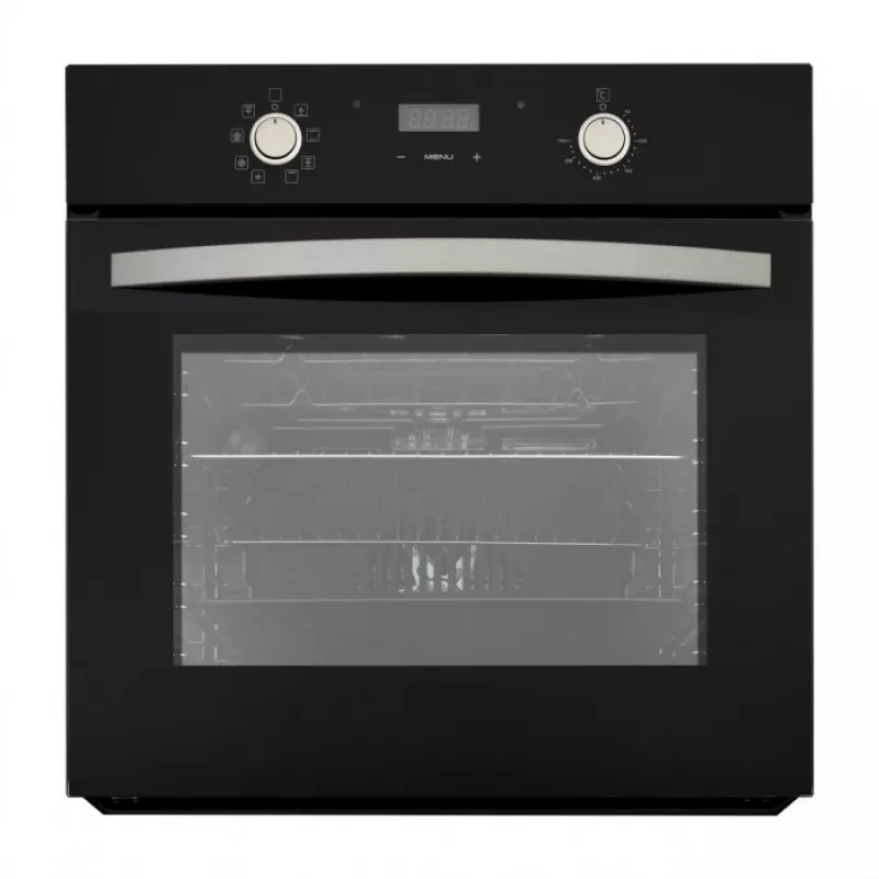 Cuptor electric incorporabil TORNADO LVT-6608D BL, 66 l,  Grill,  Timer electronic,  8  moduri,  Curatare traditionala,  Negru, A