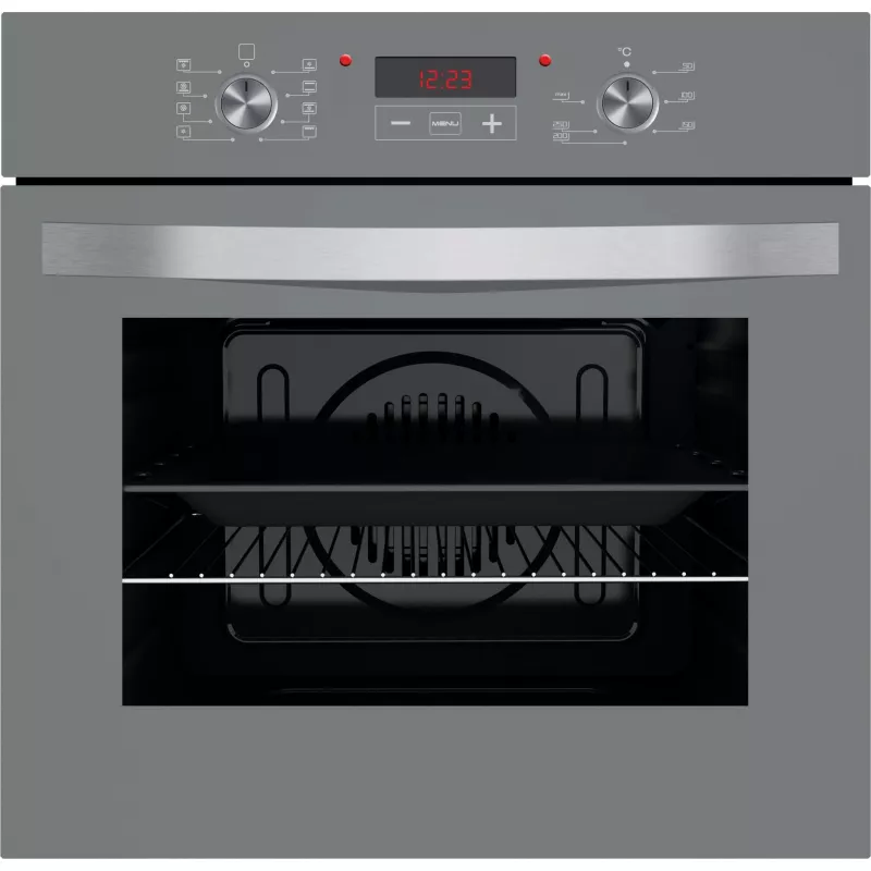 Cuptor electric incorporabil TORNADO LVT-6608D GR, 66 l,  Grill,  Timer electronic,  8 moduri,  Curtare traditionala,  Gri, A