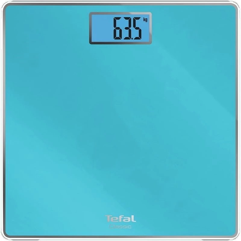 Напольные весы Tefal PP1503, 160 кг,  Стекло,  Голубой, 2 x AAA