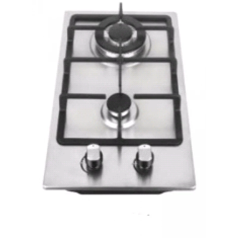 Plita incorporabila cu gaz TORNADO HZT 3031 IX, 2 arzatoare,  Arzator Wok,  Inox,  Aprindere electrica