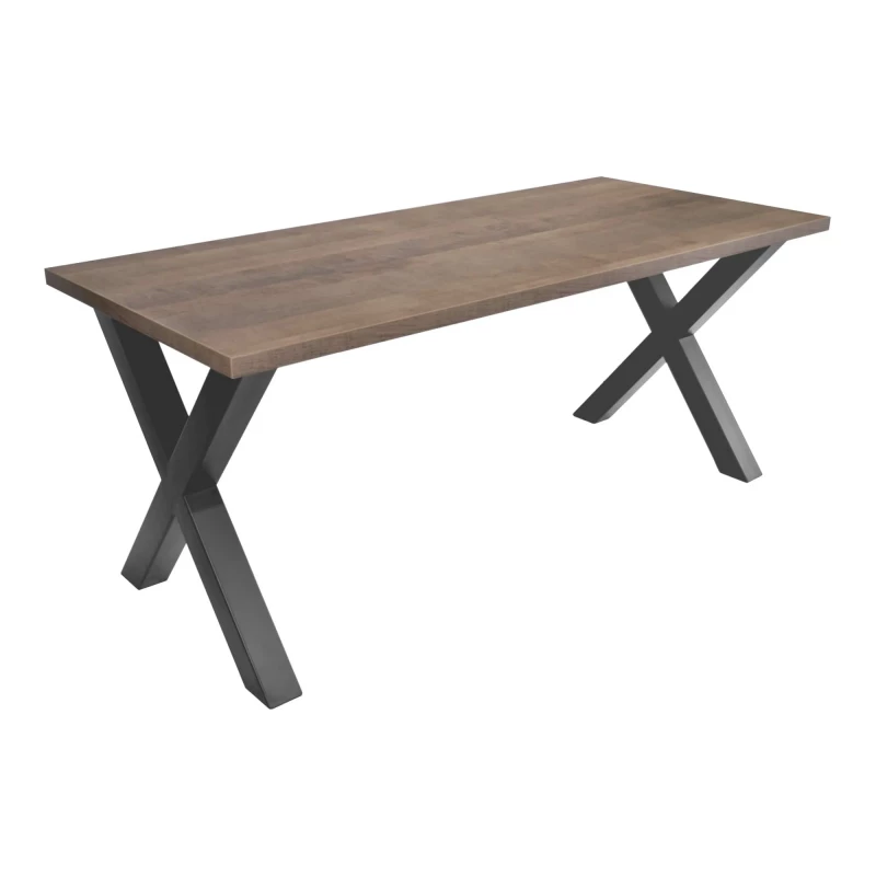 Стол DP XENA 1800*800, Металл,  ЛДСП,  Ясень Шимо,  Черный, 180 x 75 x 90