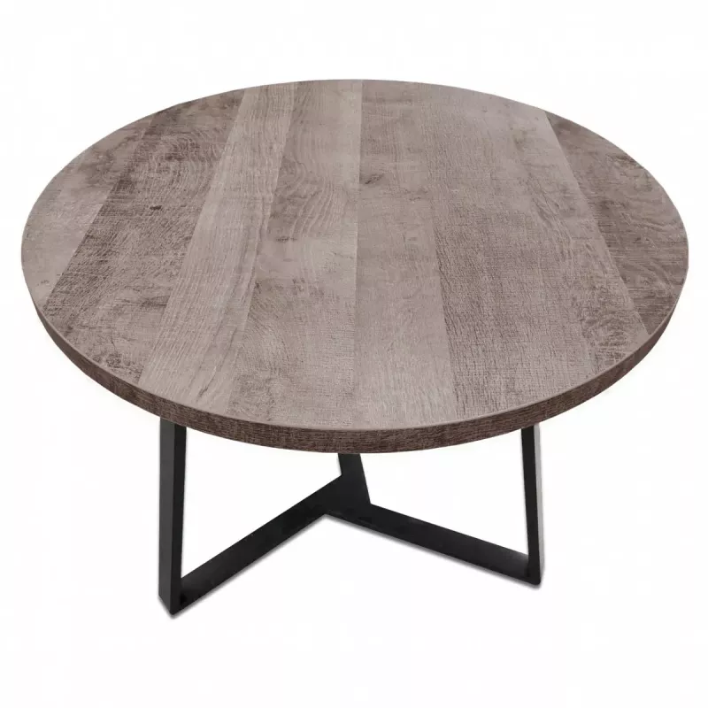 Masa DP CALIPSO 1200, PAL melaminat,  Metal,  Frasin Shimo,  Negru, 120 x 75 x 120