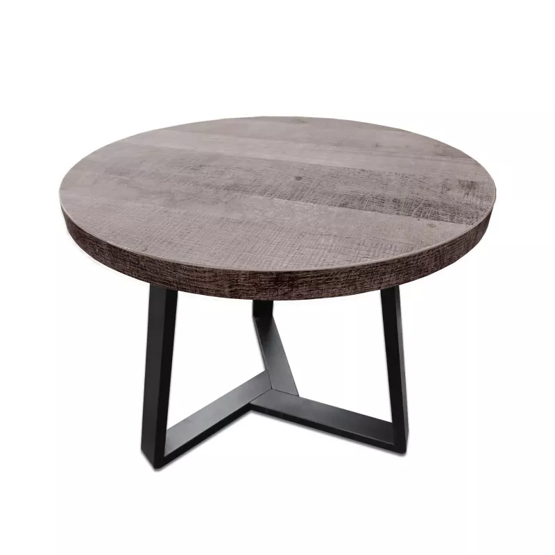 Журнальный кофейный столик DP кофейный,  журнальный CALIPSO 600, ЛДСП,  Металл,  Ясень Шимо,  Черный, 60 x 45 x 60