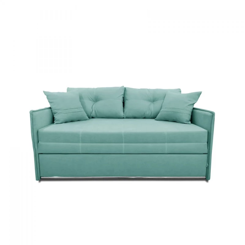 Canapea DP ORION 1400, Lemn,  Placaj,  PAL melaminat,  Stofa,  Turcoaz, 173 x 100 x 73