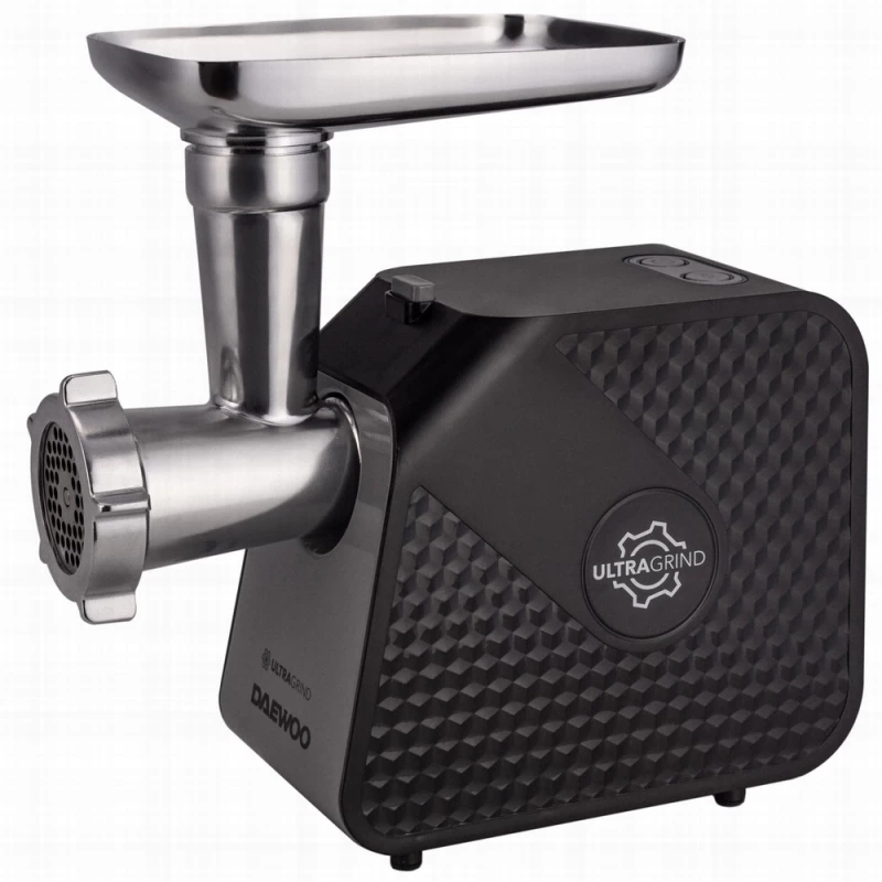 Masina de tocat carne DAEWOO DMG2000B, 2000 W,  2.2 kg, min,  Revers,  Accesorii pentru carnaciori,  razatoare,  Negru