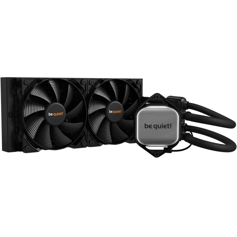 Cooler universal be quiet! Pure Loop 240mm, (19-39.5dB,  2x120mm,  PWM,  2000RPM,  White LED,  1005g.)