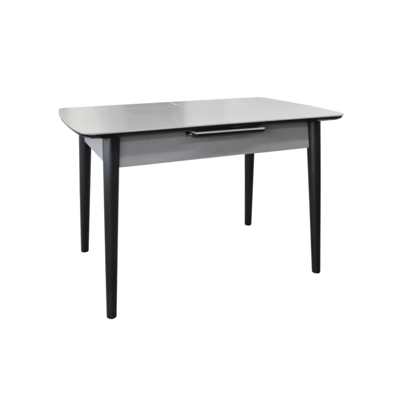 Masa DP GRANNA, Lemn,  Ceramica,  MDF vopsit,  Gri, 120-150 x 75 x 75