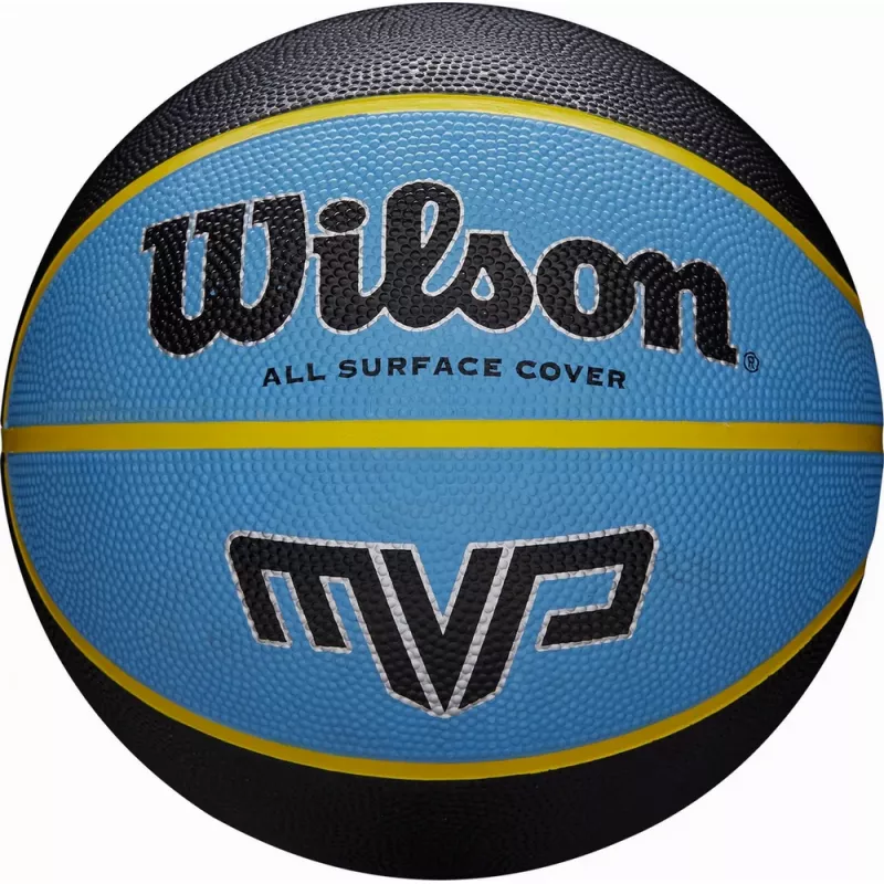 Minge baschet Wilson MVP 7,  NEGRU/ALBASTRU (WTB9019XB07), 7,  Albastru,  Negru