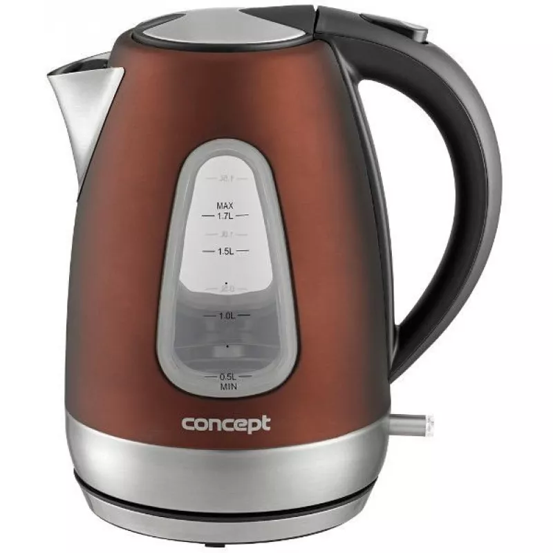Ceainic electric Concept RK3153, 1.7 l,  2200 W,  Inox,  Maro