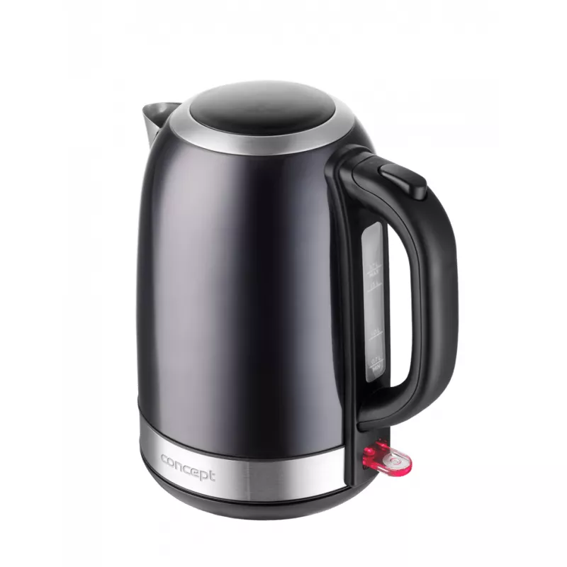 Ceainic electric Concept RK3245, 1.7 l,  2200 W,  Inox,  Negru