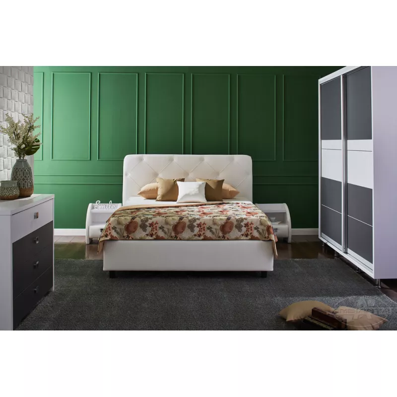 Pat Ambianta PAT 1, 8 CRISTAL, Pat dublu,  Alb, 180 x 200