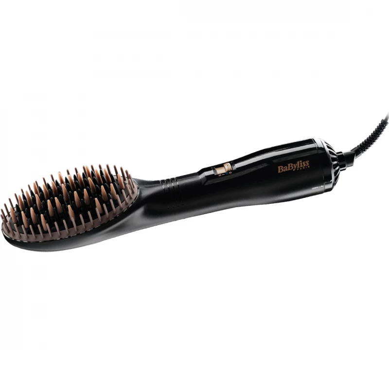 Perie cu aer BABYLISS AS140E, 600 W,  2 setari,  120°C,  Ceramica,  Negru