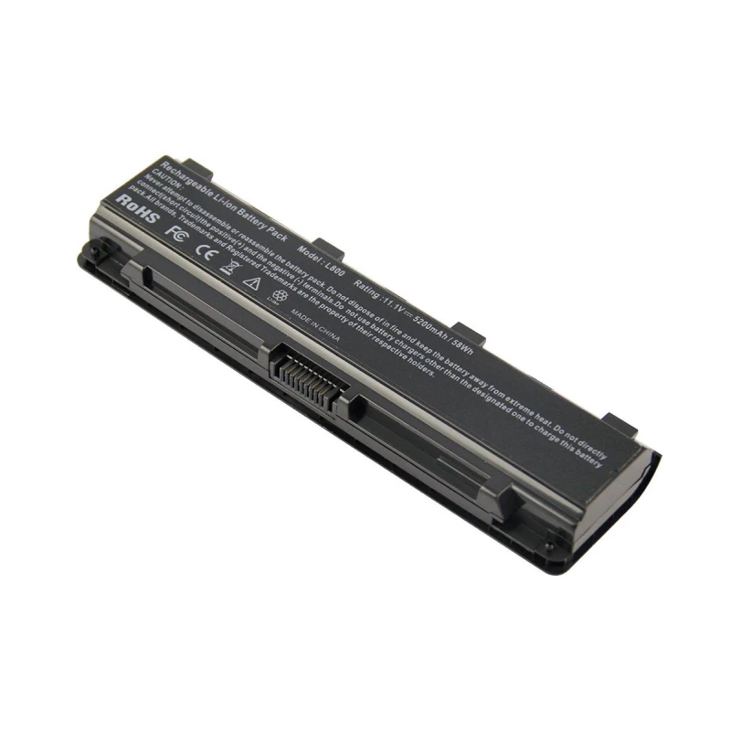 Baterie laptop TOSHIBA SATELLITE C850 L855 P855 S850 C50-A C50D-A C50T-A C55-A C55D-A C55T-A C50DT C50DT-A C840 C845 C855 C870 C875 S855 PA5108U PA5109U PA5110U PA5023U PA5024U PA5025U PA5026U PA5027U, 11.1V 5200mAh Black Original