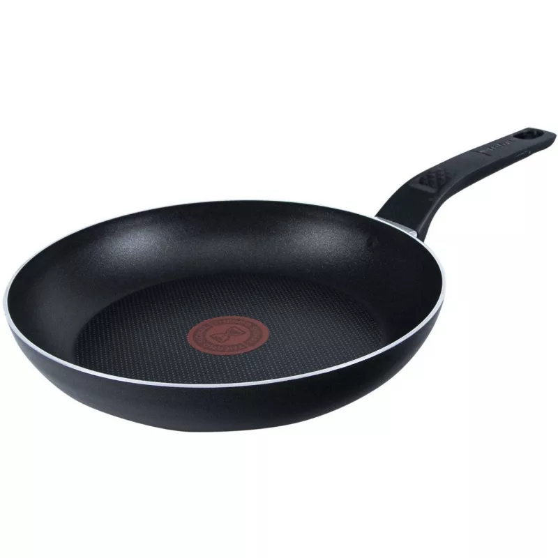 Tigaie Tefal B5670453, 24 cm,  Aluminiu,  Titan antiaderent,  Negru