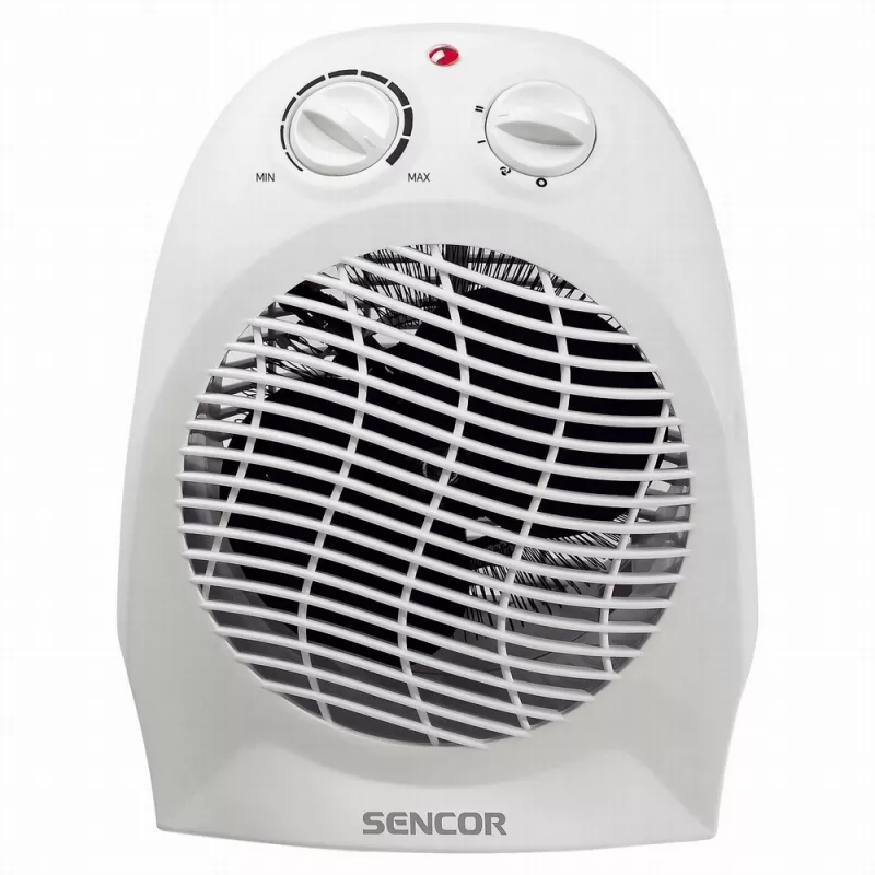 Aeroterma Sencor FAN HEATER SFH 7011WH, 2000 W,  2 trepte de putere,  25 m2,  Termostat,  Alb