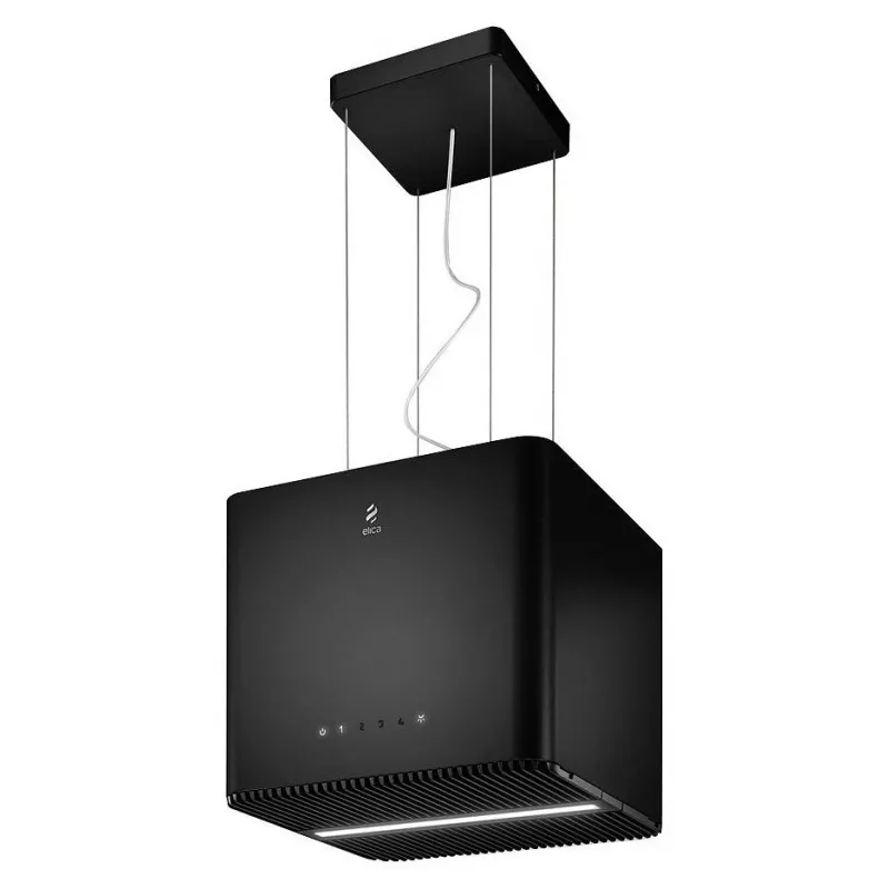 Hota Elica PIX BL/F/42 BLACK, 1100 m³/h,  1 motor,  42 сm,  Filtru de grasime сarbon,  Negru