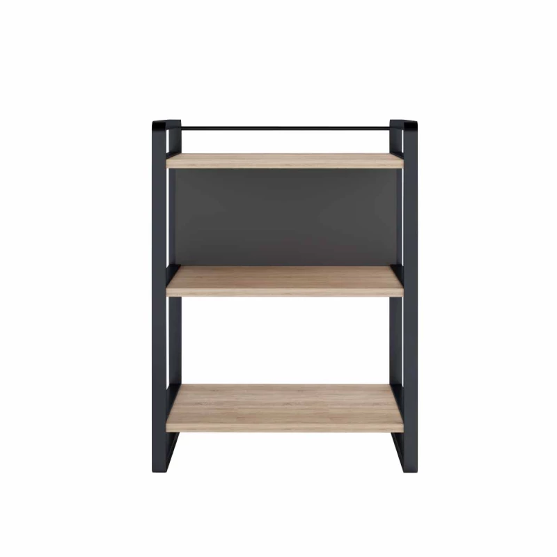 Стеллаж DP Для принтера, ЛДСП,  Металл,  Дуб молочный,  Серый, 54 x 50 x 74