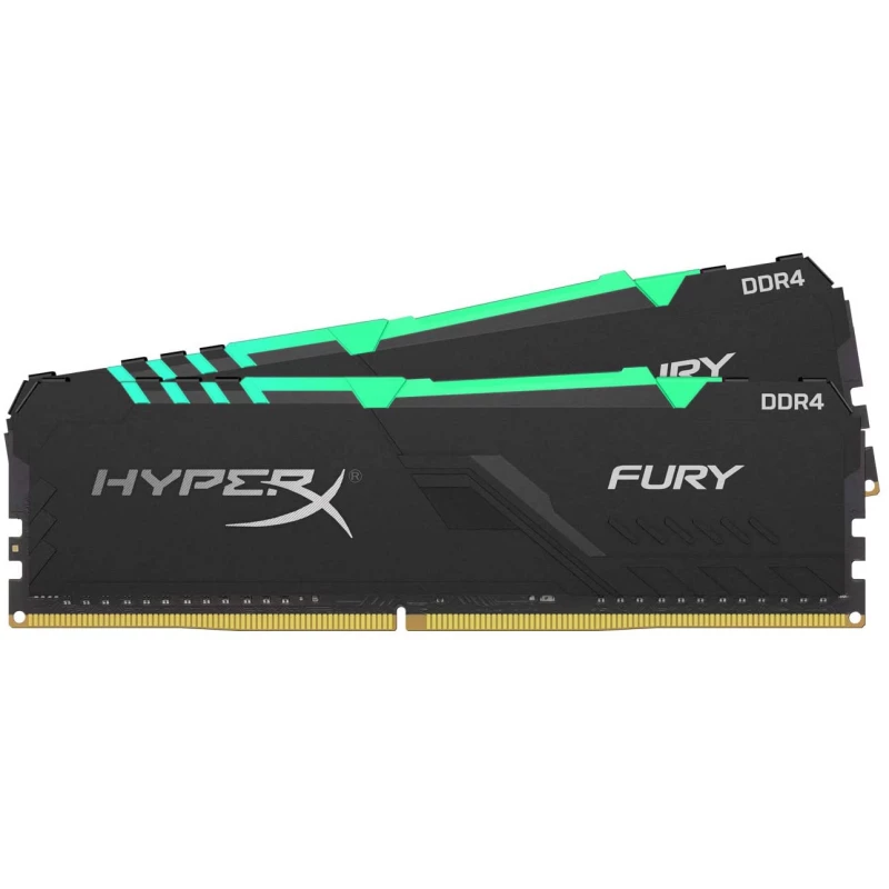 RAM KINGSTON FURY Beast RGB (KF437C19BB1AK2/32), DDR4 32GB (2x16GB) 3733MHz, CL19-23-23,  1.35V