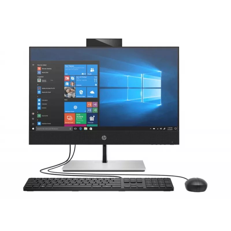 PC All-in-One HP ProOne 440 G6 Black, 23.8", IPS FHD Core i7-10700T 8GB 512GB SSD DVD Intel UHD FreeDOS Keyboard+Mouse