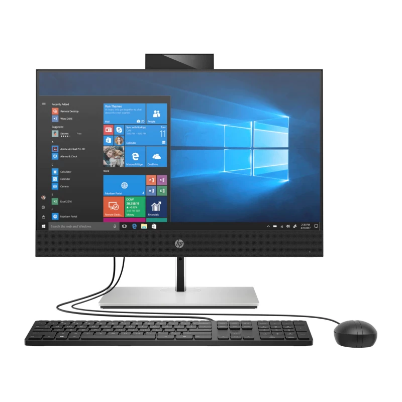 PC All-in-One HP ProOne 440 G6 Black, 23.8, IPS FHD Core i5-10500T 8GB 512GB SSD DVD Intel UHD Win10Pro Keyboard+Mouse