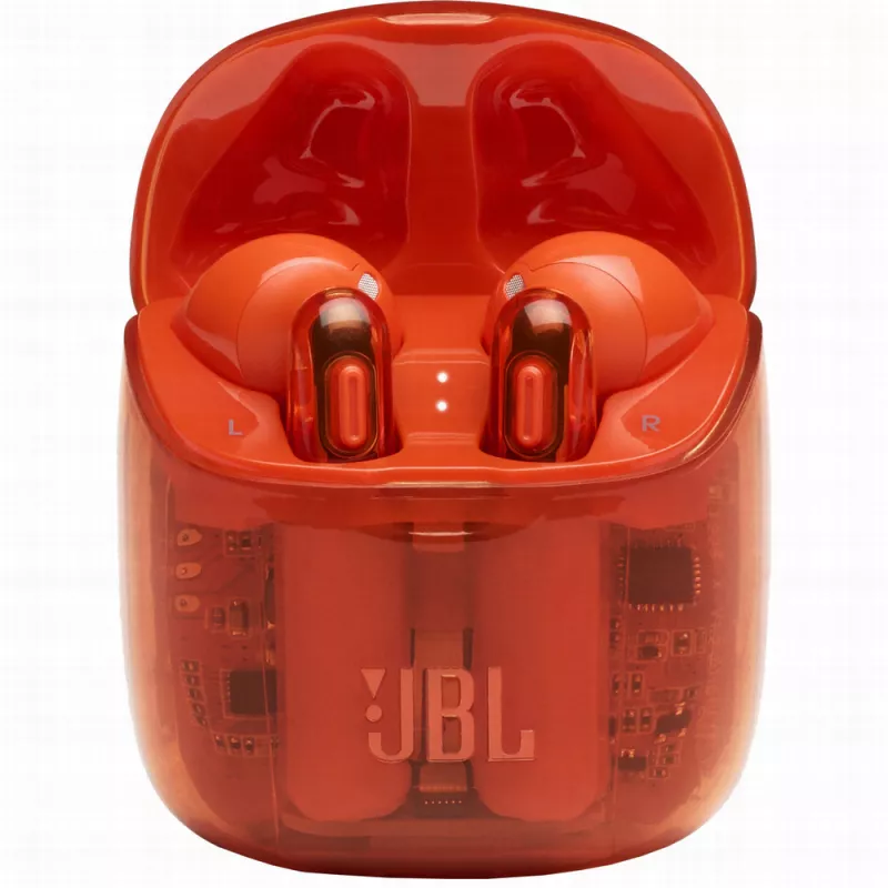 Casti fara fir JBL TUNE 225TWS GHOST EDITION ORANGE, TWS