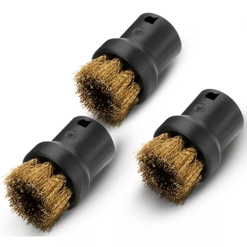 Set de perii rotunde cu fire din alama KARCHER SC 1,  SC 2,  SC 3,  SI 4,  SC 5, 3 buc 2.863-061.0