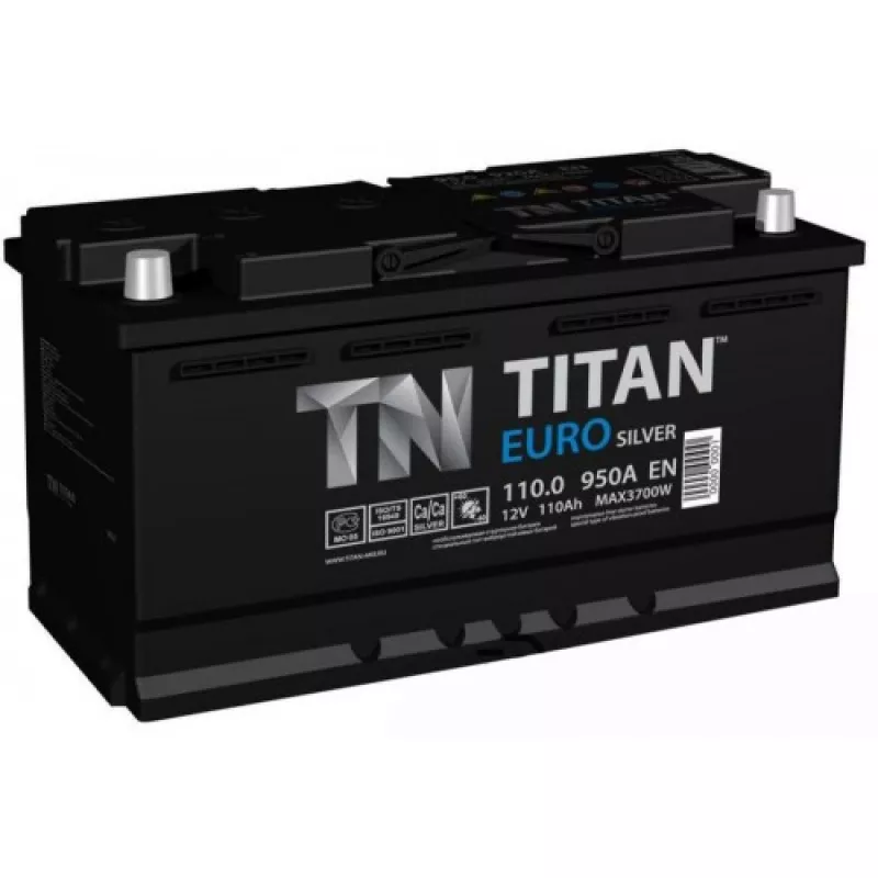 Аккумулятор авто TITAN EUROSILVER 110.0 A/H 950 R+ 352 Х 175 Х 190