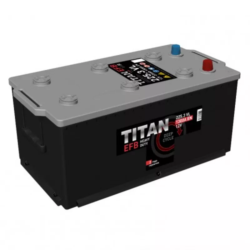 Аккумулятор авто TITAN EFB 225.3 A/H 1300 L+ 517 Х 274 Х 234